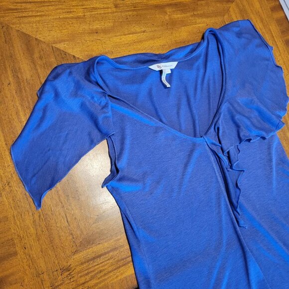 BCBGeneration Periwinkle Blue Ruffle Tee - Picture 3 of 11